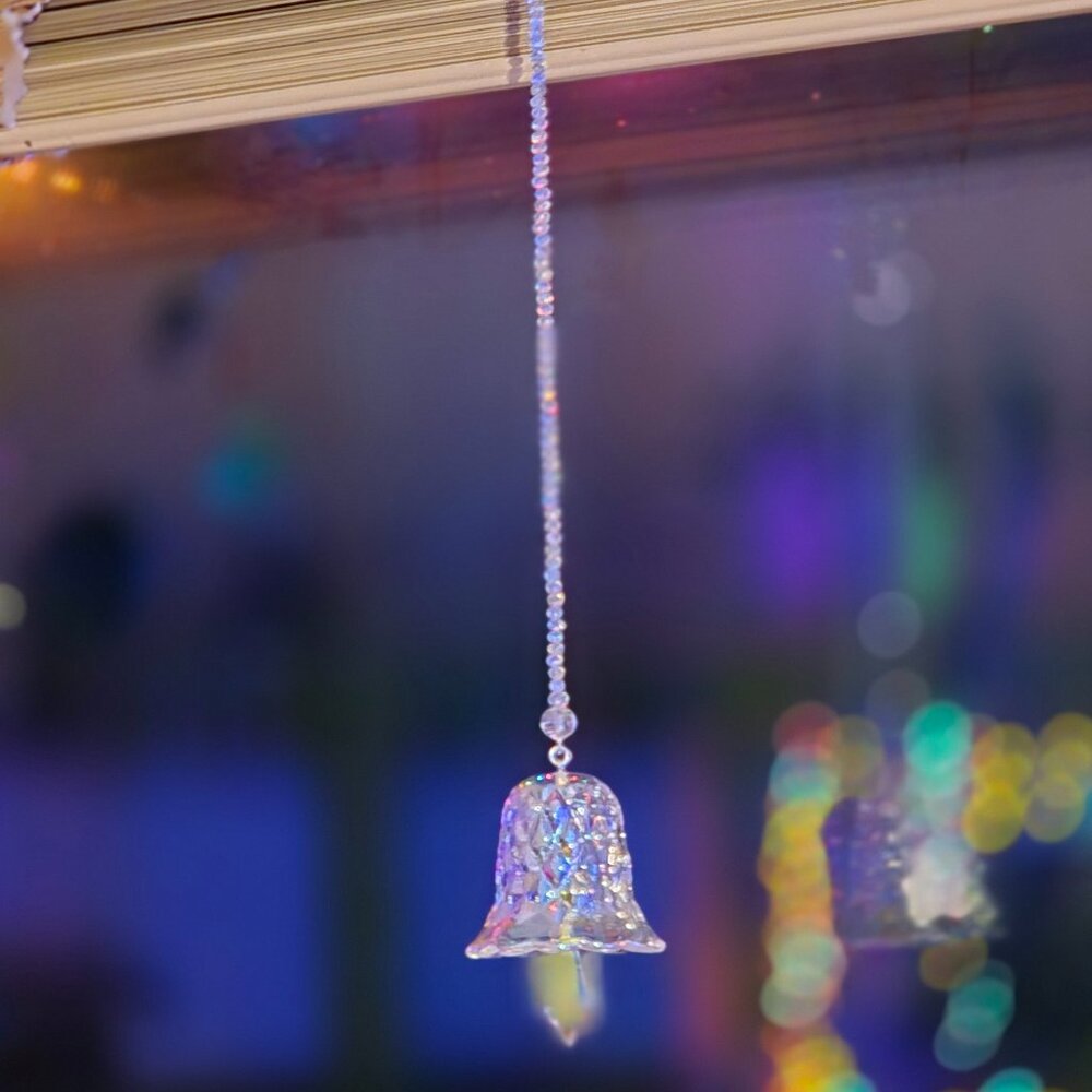 KIRKS FOLLY FAIRYLAND CRYSTAL BELL SHIMMER SILVER TONE NWOT NWOB